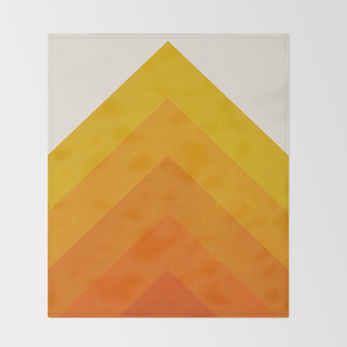 Chevron Waves: Retro Summer Edition Throw Blanket Gallery Image 2