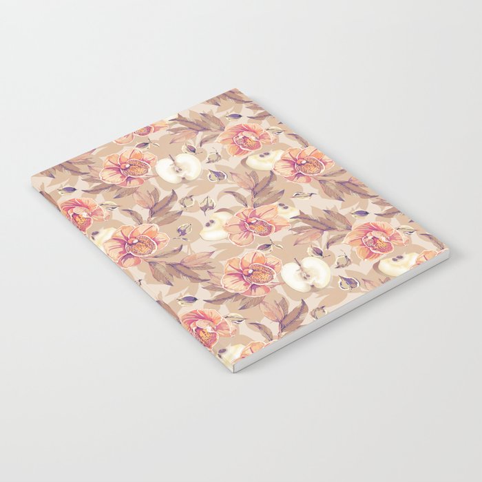 Tropical flowers autumn field Notebook Gallery Image 2