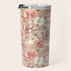 Tropical flowers autumn field Travel Mug Gallery Image 3