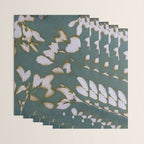 Botanical Whispers / Cyan & Green Wrapping Paper Gallery Image 3