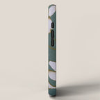 Botanical Whispers / Cyan & Green iPhone Case Gallery Image 2