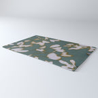 Botanical Whispers / Cyan & Green Rug Gallery Image 3