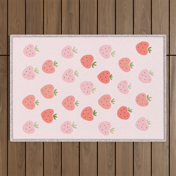 Strawberry Sweet Delights Outdoor Rug Gallery Image 1