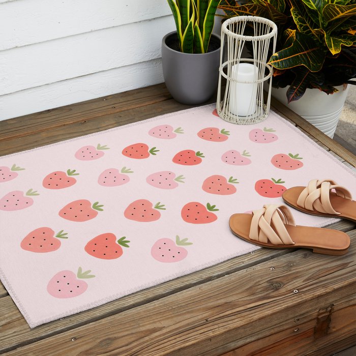 Strawberry Sweet Delights Outdoor Rug Gallery Image 2