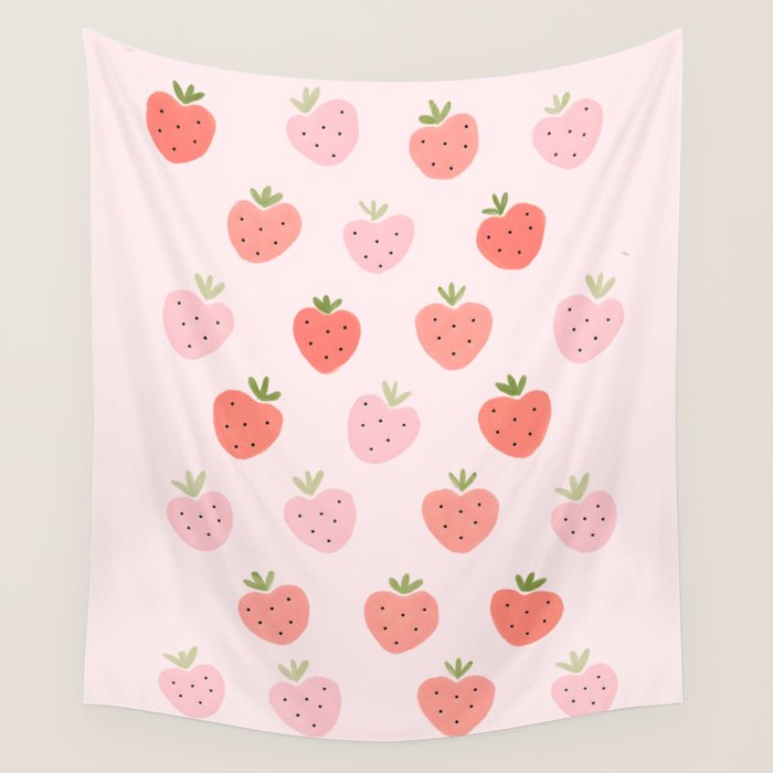Strawberry Sweet Delights Wall Tapestry Gallery Image 4