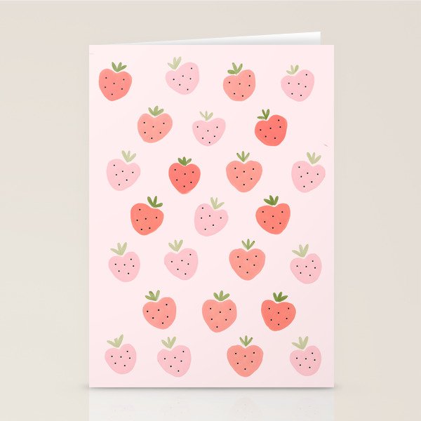 Strawberry Sweet Delights Stationery Card Gallery Image 1