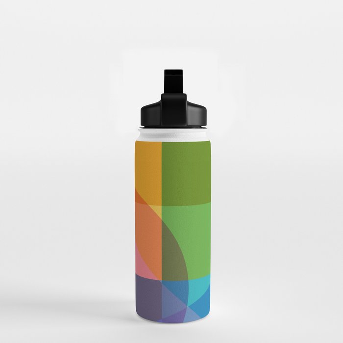 Colorful Shapes 24 Water Bottle Gallery Image 2