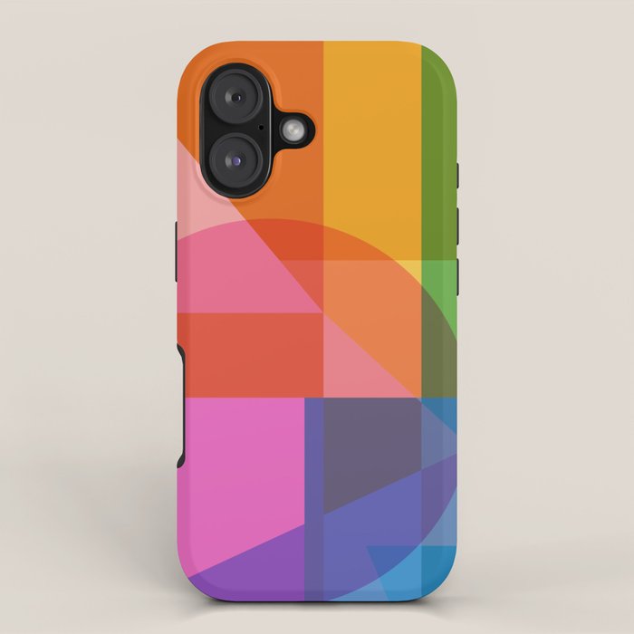 Colorful Shapes 24 iPhone Case Gallery Image 1