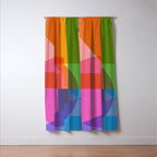 Colorful Shapes 24 Window Curtain Gallery Image 3