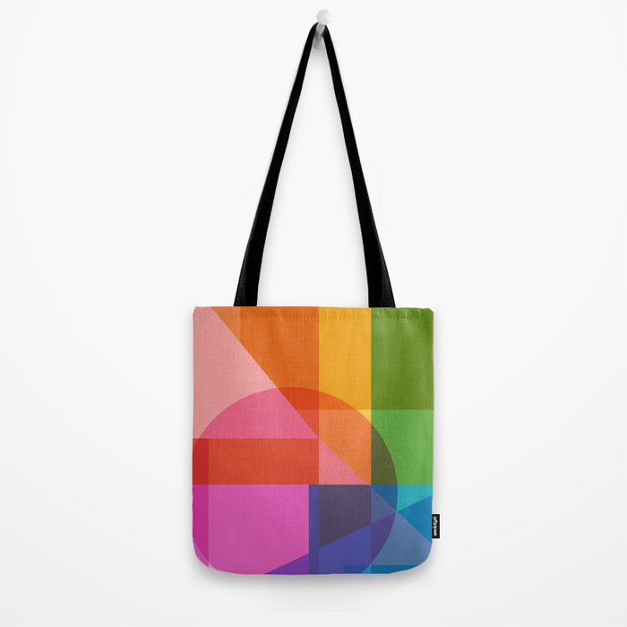 Colorful Shapes 24 Tote Bag Gallery Image 2