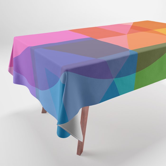 Colorful Shapes 24 Tablecloth Gallery Image 1