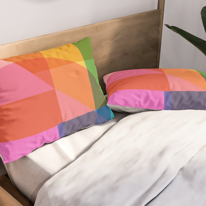 Colorful Shapes 24 Pillow Sham Gallery Image 2