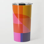 Colorful Shapes 24 Travel Mug Gallery Image 1