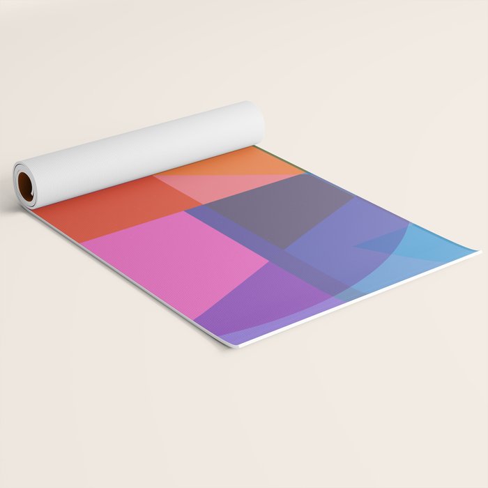 Colorful Shapes 24 Yoga Mat Gallery Image 2