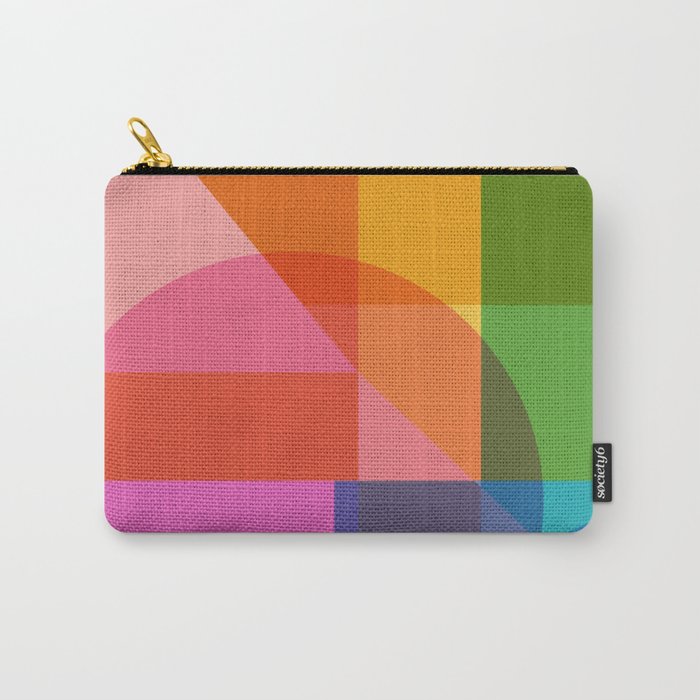 Colorful Shapes 24 Carry All Pouch Gallery Image 1