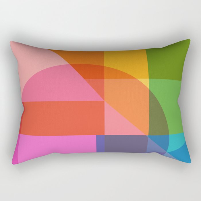 Colorful Shapes 24 Rectangular Pillow Gallery Image 1