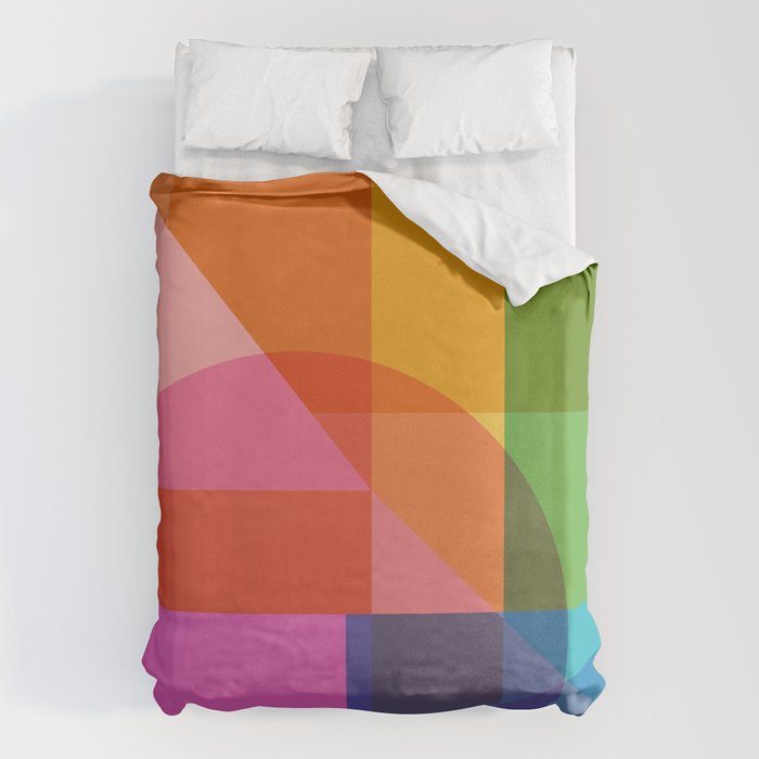 Colorful Shapes 24 Duvet Cover Gallery Image 6