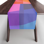 Colorful Shapes 24 Table Runner Gallery Image 1