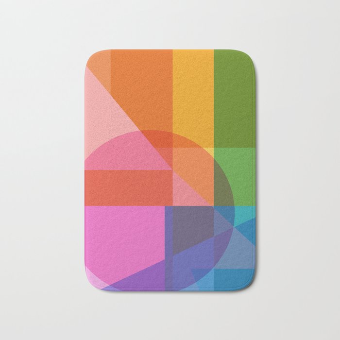 Colorful Shapes 24 Bath Mat