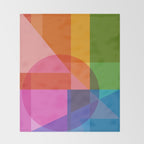 Colorful Shapes 24 Throw Blanket Gallery Image 2