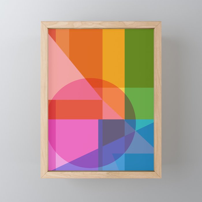 Colorful Shapes 24 Mini Art Print Gallery Image 1