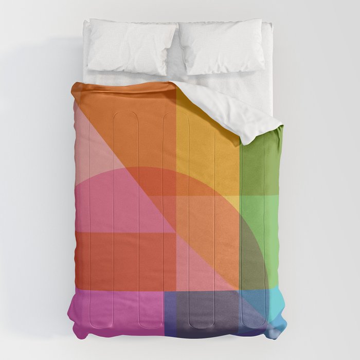 Colorful Shapes 24 Comforter Gallery Image 6