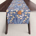Winter Flower Field - Muted Colors Table Runner Gallery Image 1
