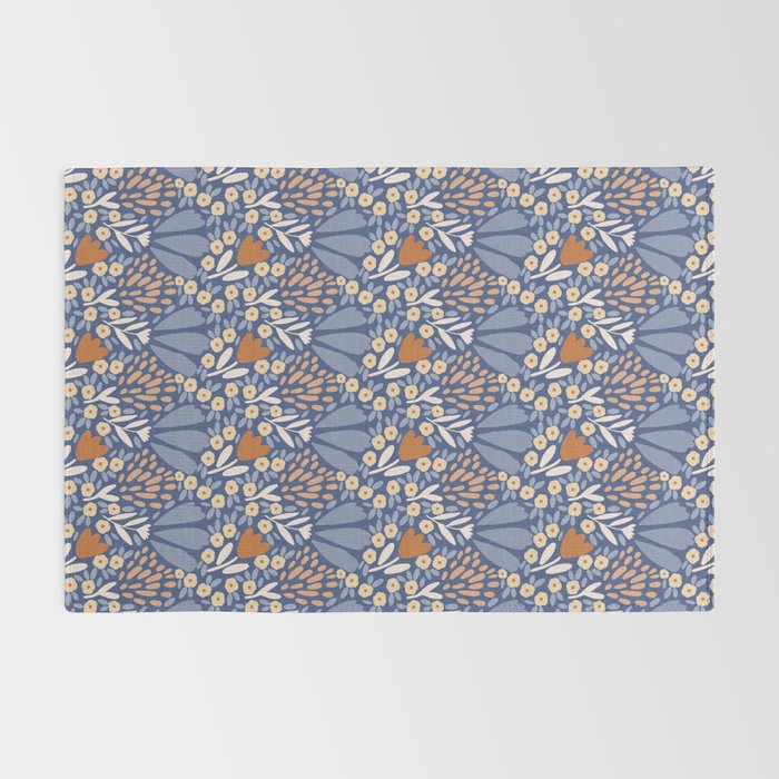 Winter Flower Field - Muted Colors Rug Gallery Image 2