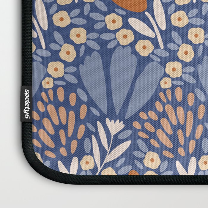 Winter Flower Field - Muted Colors Laptop Sleeve Gallery Image 3