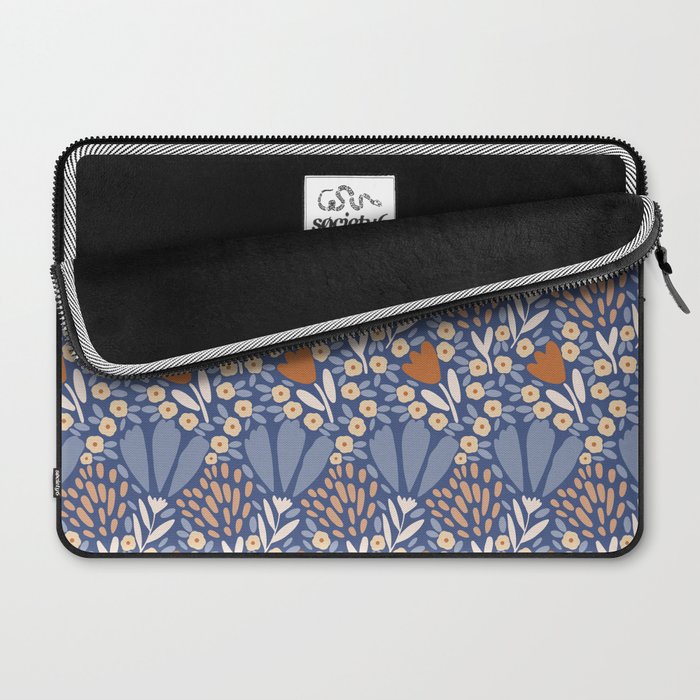 Winter Flower Field - Muted Colors Laptop Sleeve Gallery Image 2
