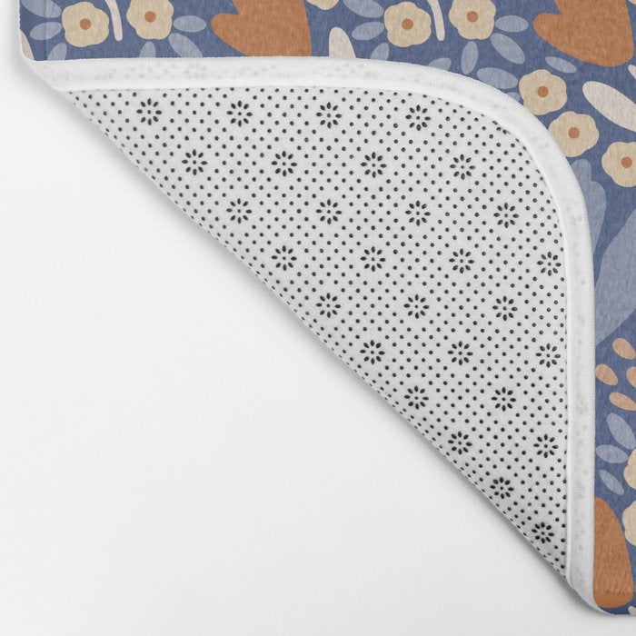 Winter Flower Field - Muted Colors Bath Mat Gallery Image 2