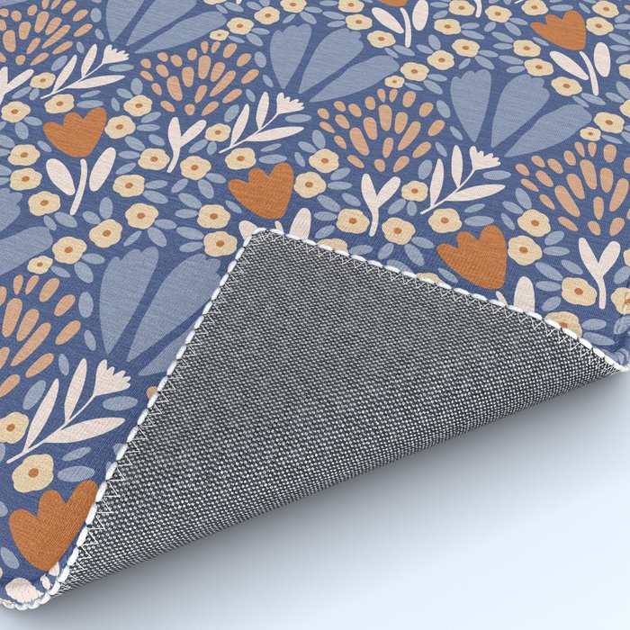 Winter Flower Field - Muted Colors Rug Gallery Image 4