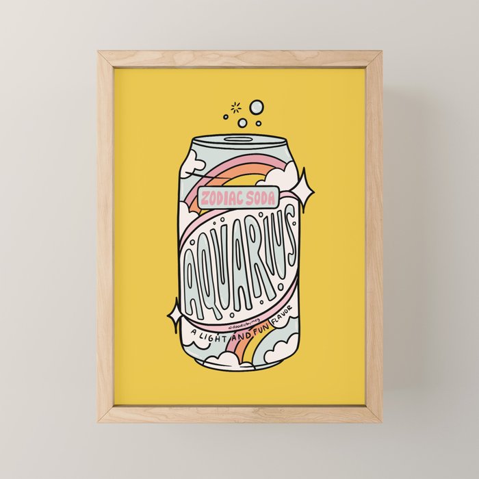 Aquarius Soda Mini Art Print Gallery Image 1