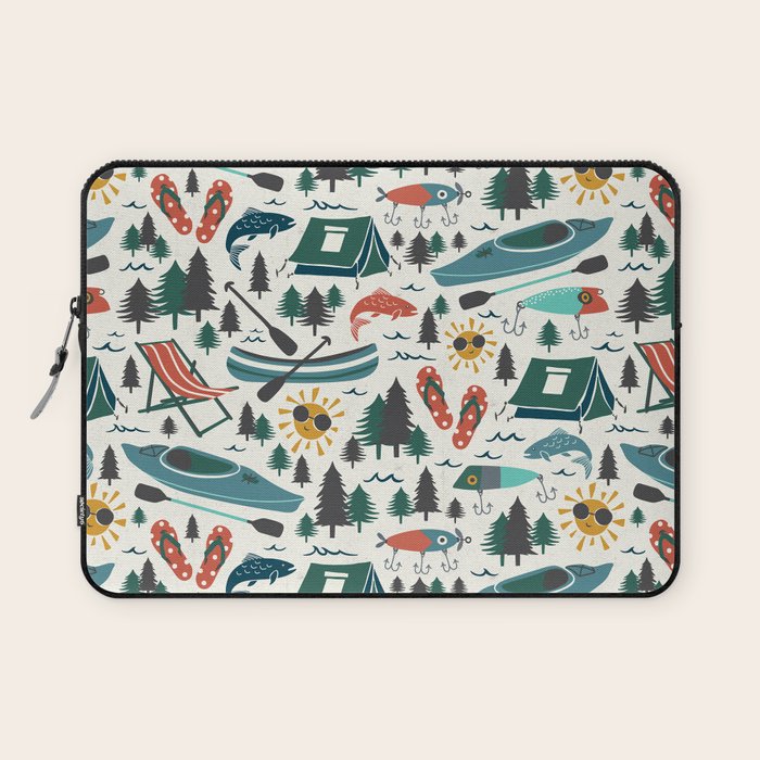 Lake Life - Summer Ivory Laptop Sleeve Gallery Image 1
