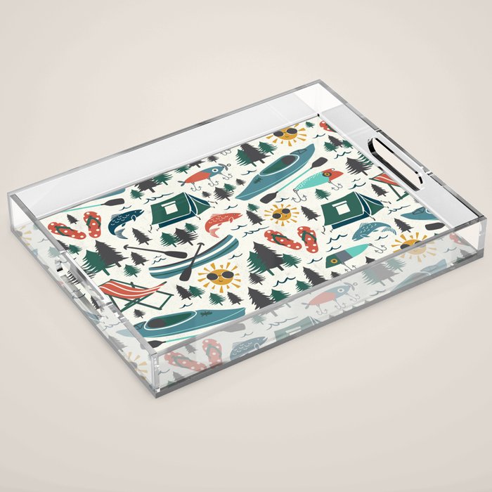 Lake Life - Summer Ivory Acrylic Tray Gallery Image 1