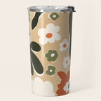 retro matisse flower garden  Travel Mug Gallery Image 2