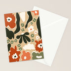 retro matisse flower garden  Stationery Card Gallery Image 2