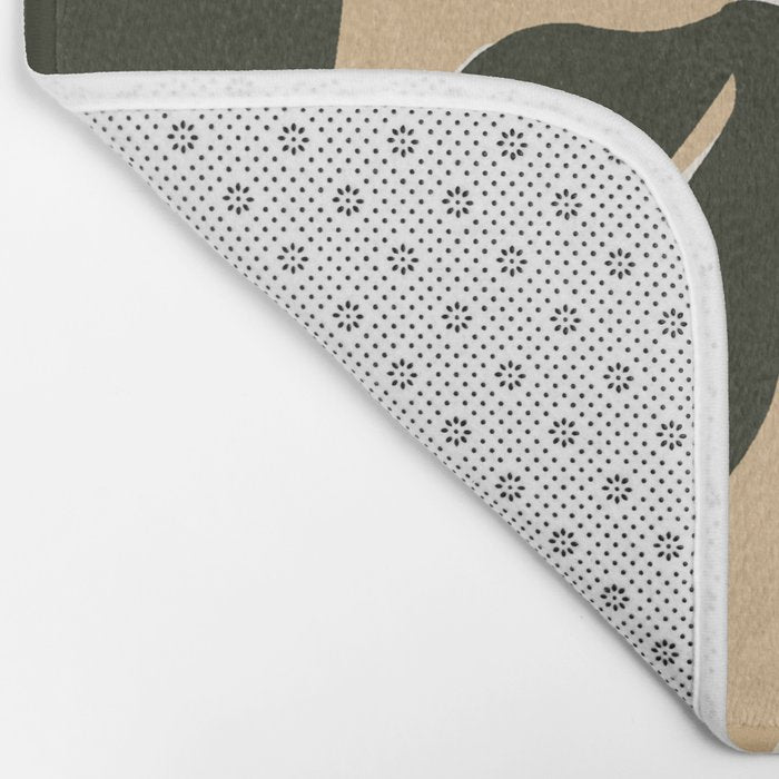 retro matisse flower garden  Bath Mat Gallery Image 2