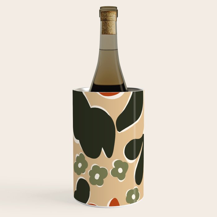 retro matisse flower garden  Wine Chiller Gallery Image 2