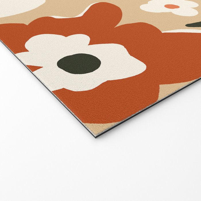retro matisse flower garden  Welcome Mat Gallery Image 2