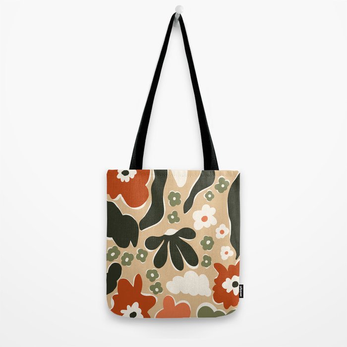 retro matisse flower garden  Tote Bag Gallery Image 2