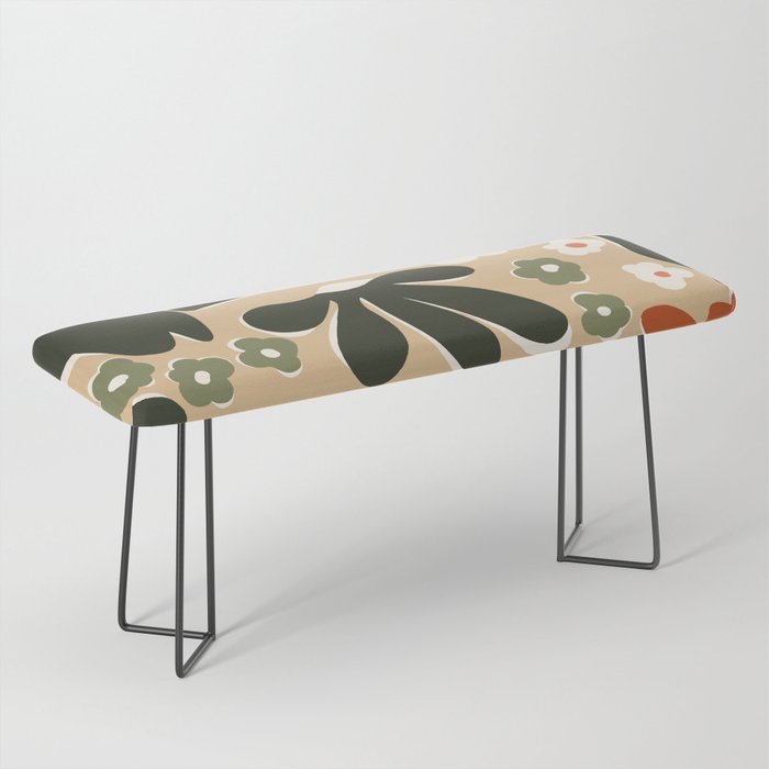 retro matisse flower garden  Bench Gallery Image 1