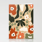 retro matisse flower garden  Stationery Card Gallery Image 2