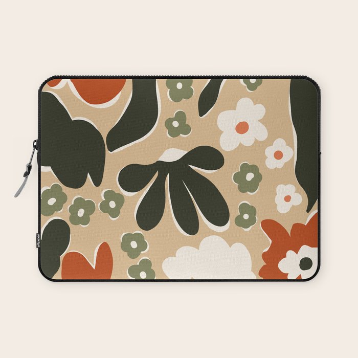 retro matisse flower garden  Laptop Sleeve Gallery Image 1