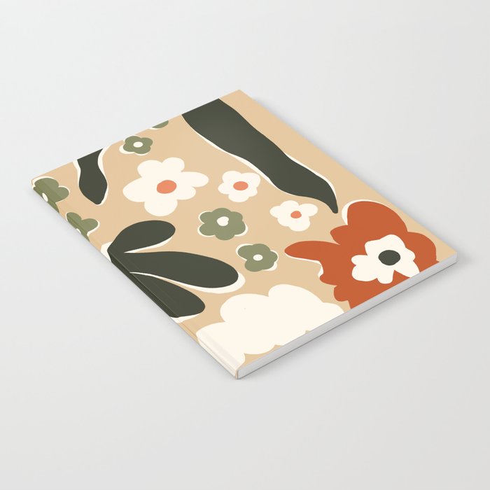 retro matisse flower garden  Notebook Gallery Image 1