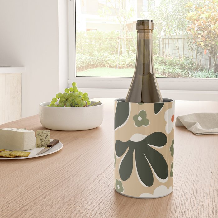 retro matisse flower garden  Wine Chiller Gallery Image 4