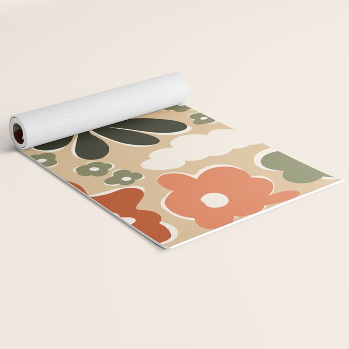 retro matisse flower garden  Yoga Mat Gallery Image 2