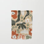 retro matisse flower garden  Wall Hanging Gallery Image 1