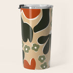 retro matisse flower garden  Travel Mug Gallery Image 3