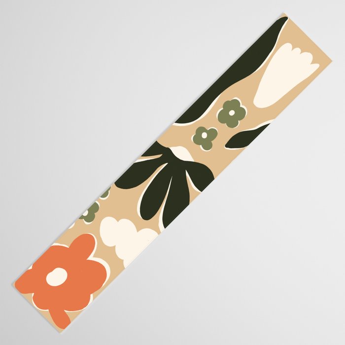 retro matisse flower garden  Table Runner Gallery Image 3